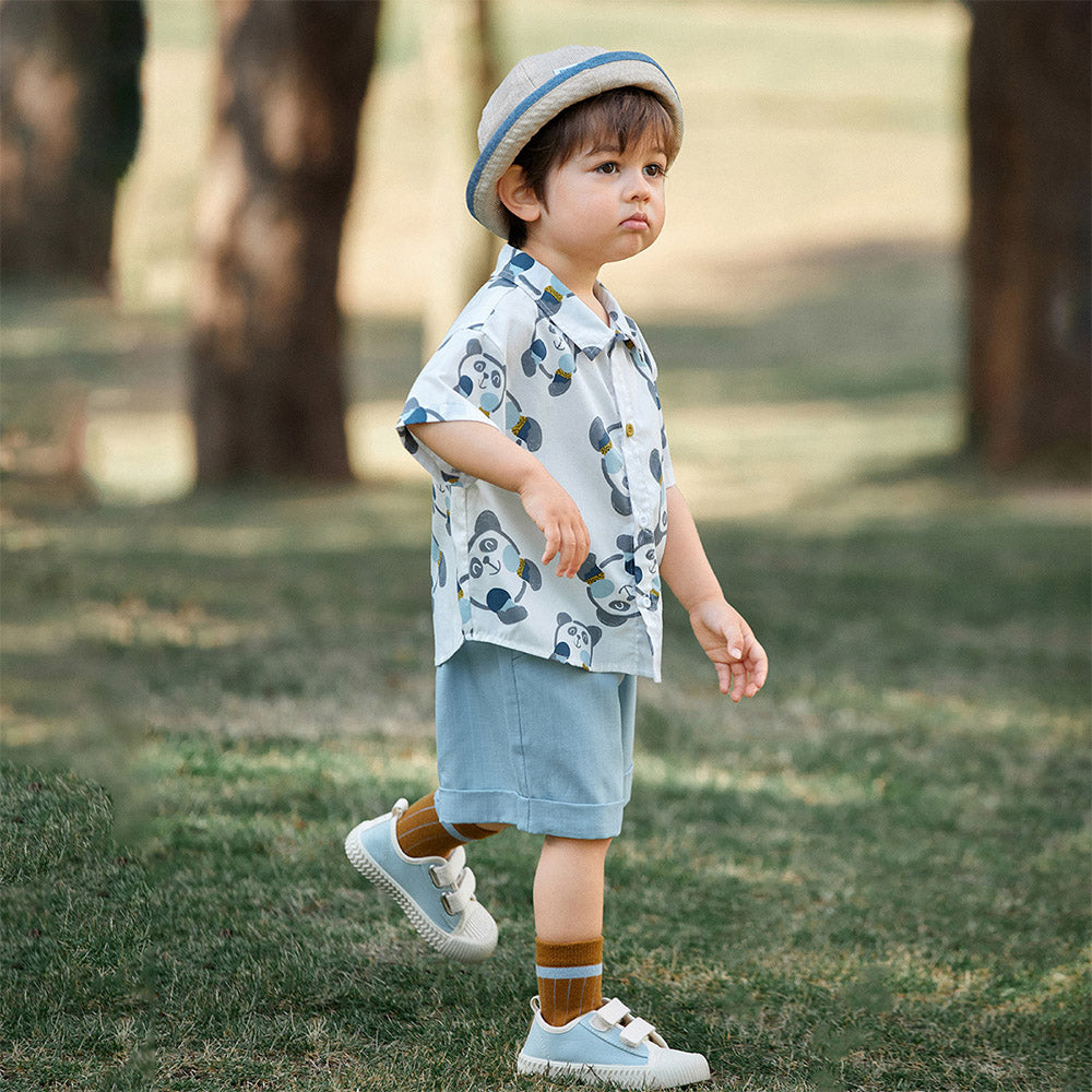 Itty & Bitty- Panda Shirt and Shorts