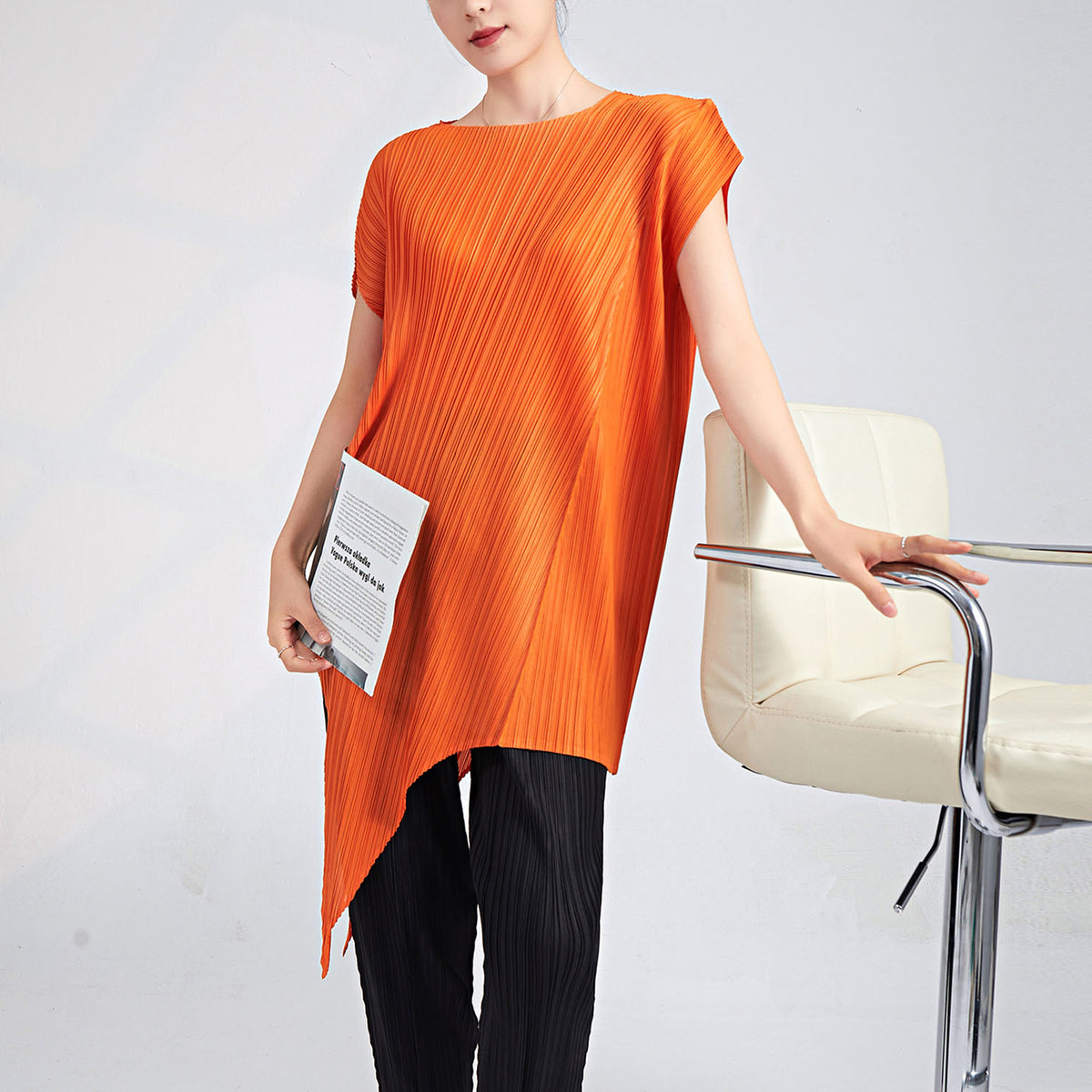 Evva- Orange Lady's Top