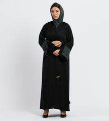 Embellished Trim Long Sleeves Abaya