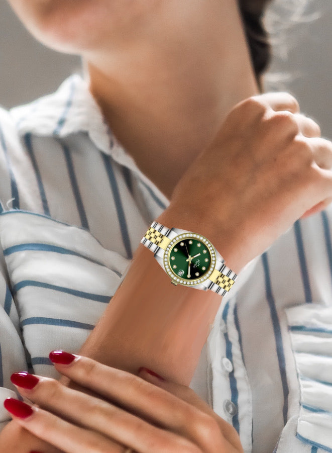 Datejust Green Dial Analog Watch