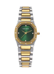 Round Green Dial Analog Watch