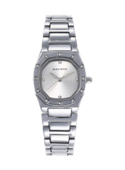 Round Silver Dial Analog Watch