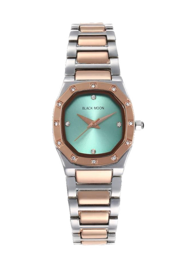 Round Turquoise Blue Dial Analog Watch