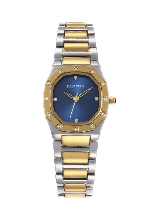 Round Blue Dial Analog Watch