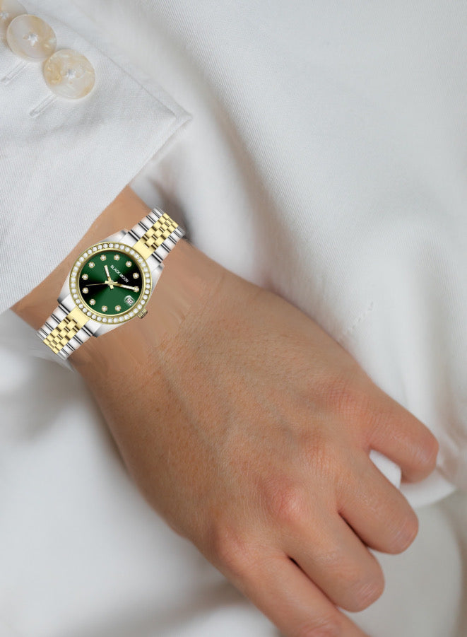 Blackmoon- Datejust Green Dial Analog Watch