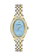 Embellished Aqua Blue Dial Analog Watch