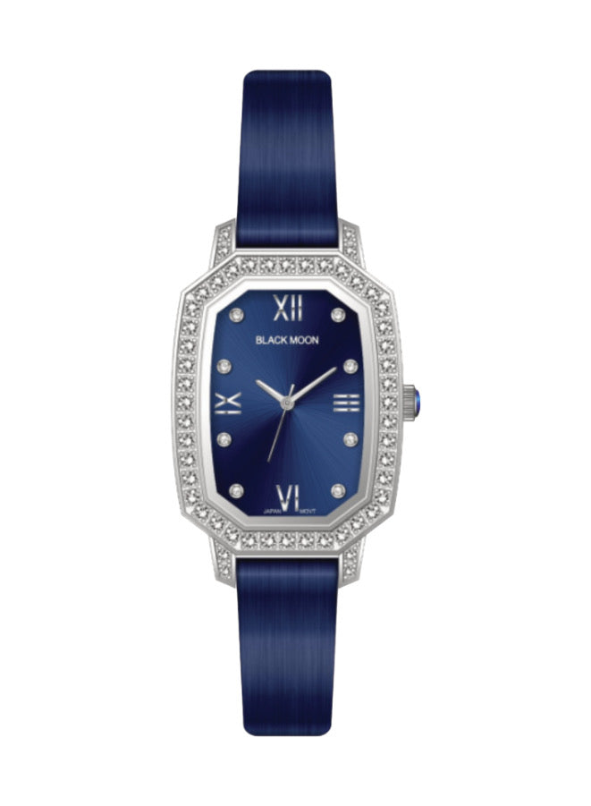 Embellished Rectangle Blue Dial Analog Blue Watch