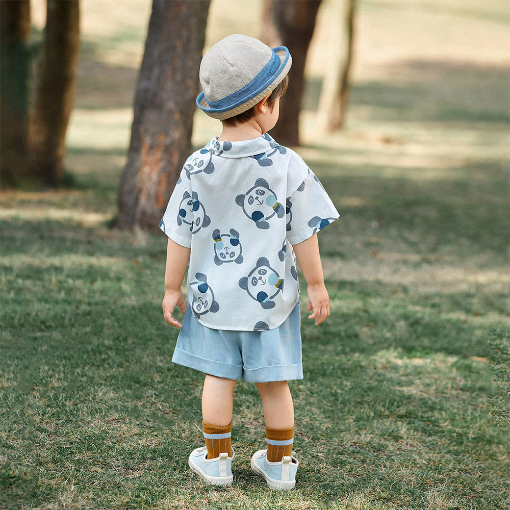 Itty & Bitty- Panda Shirt and Shorts