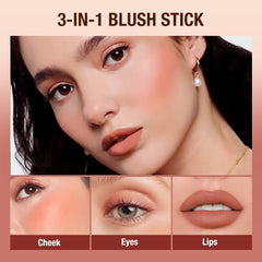 3 in 1 Glow Color Bounce Mousse Blush Stick